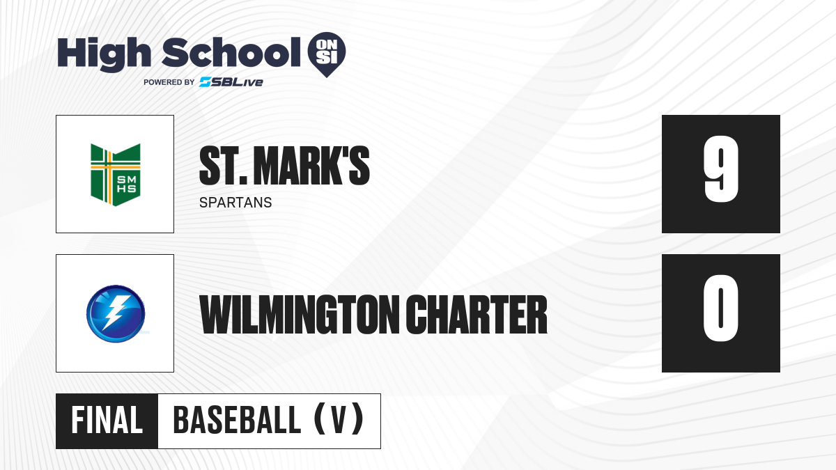 St Mark s Vs Wilmington Charter Baseball May 28 2022 SBLive