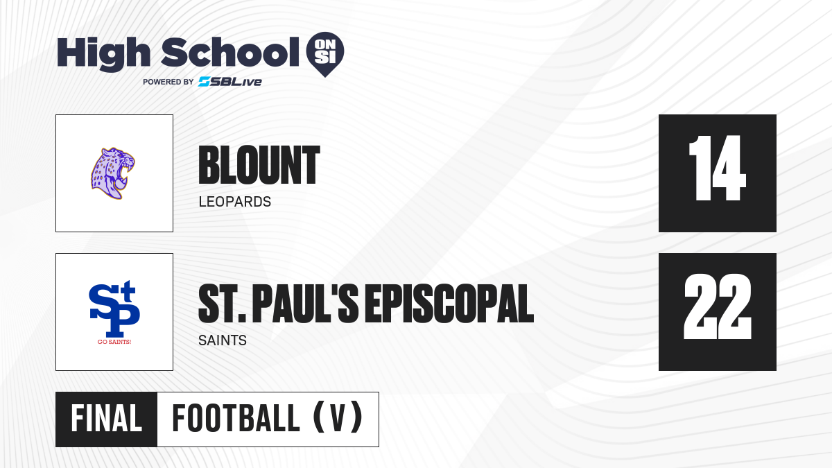 Blount vs St. Paul's Episcopal Football - Oct 14, 2022 - scorebooklive.com