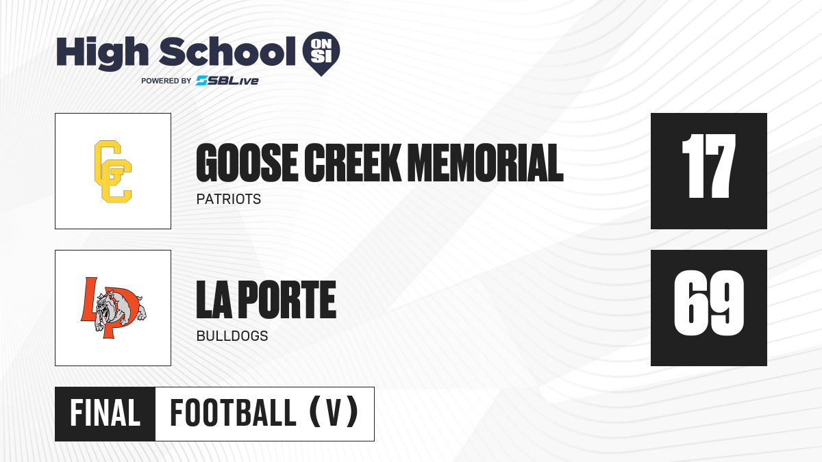 Goose Creek Memorial vs La Porte Football Sep 9, 2022 SBLive