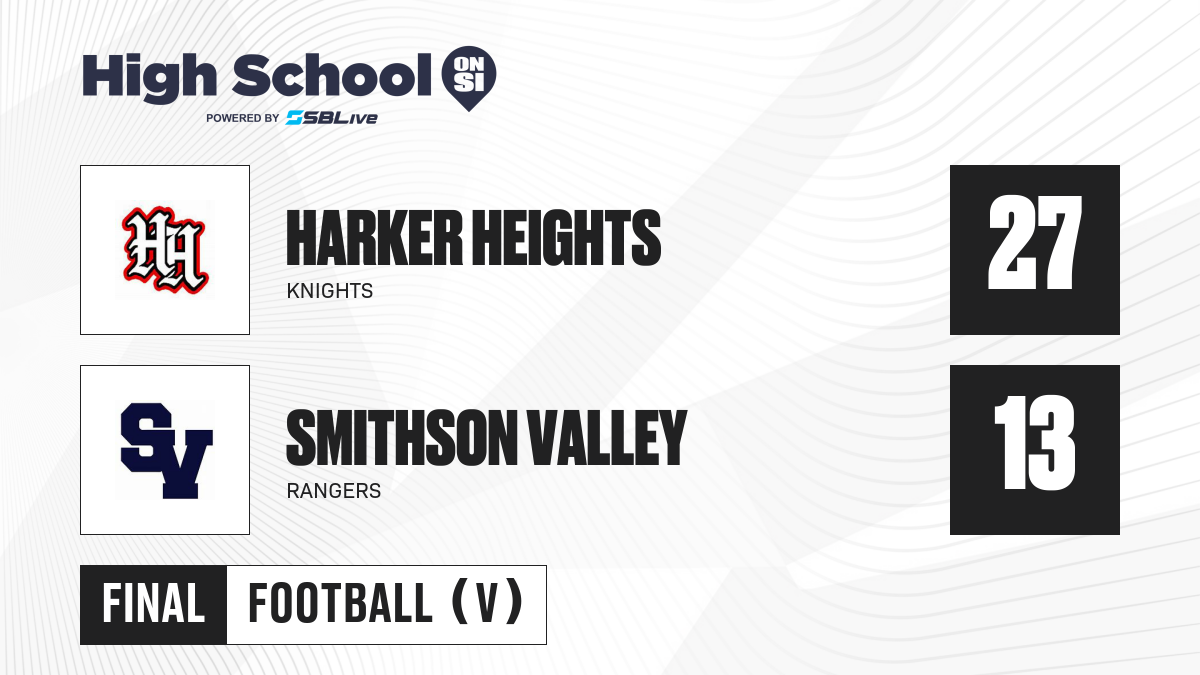 Harker Heights Vs Smithson Valley Football - Sep 2, 2022 - SBLive