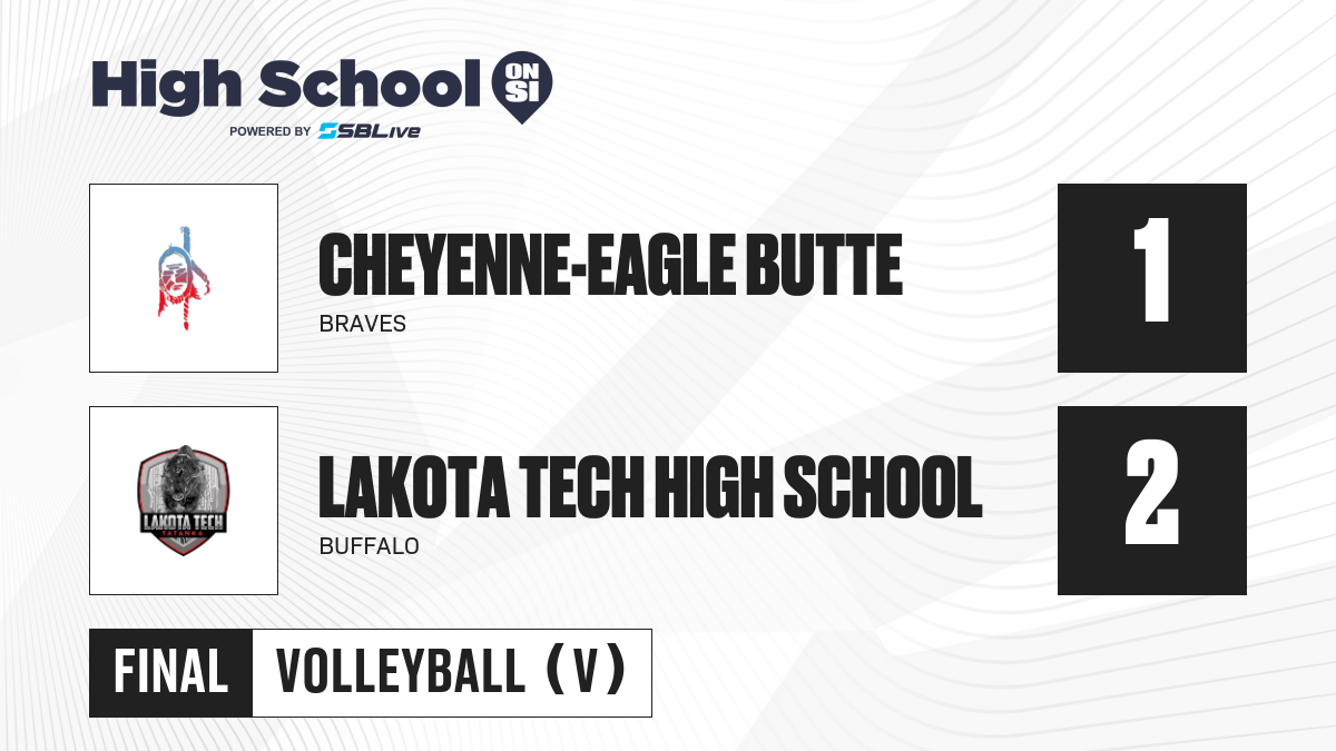 CheyenneEagle Butte vs Lakota Tech High School Girls Volleyball Oct