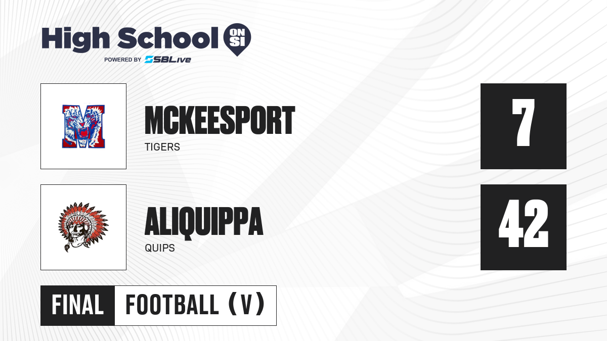 McKeesport Vs Aliquippa Football - Nov 18, 2022 - Scorebooklive.com