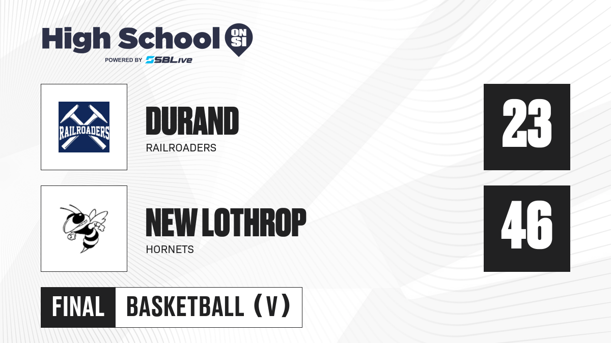 Durand vs New Lothrop Girls Basketball Dec 16, 2022