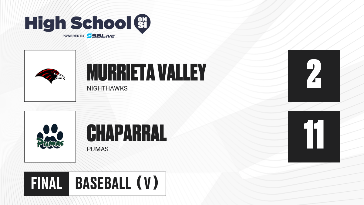 Chaparral vs Murrieta Valley Baseball Apr 10, 2023