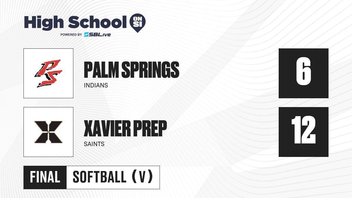 Xavier Prep vs Palm Springs Softball Mar 24, 2023