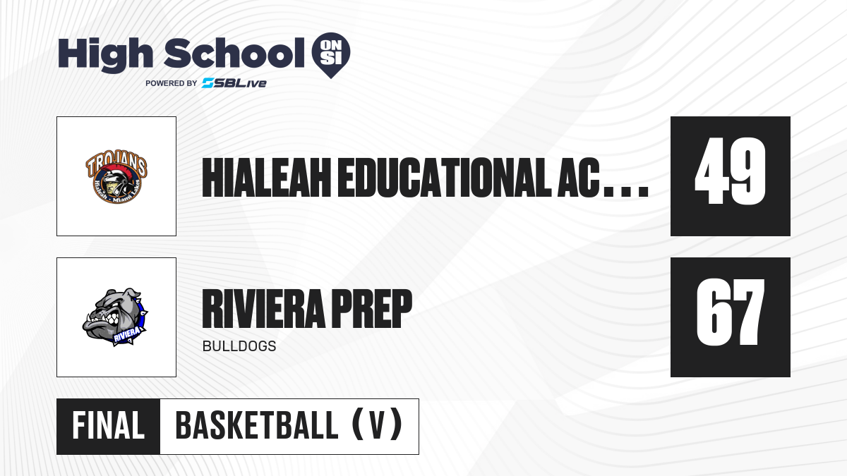 Riviera Prep vs Hialeah Educational Academy Boys Basketball Dec 12