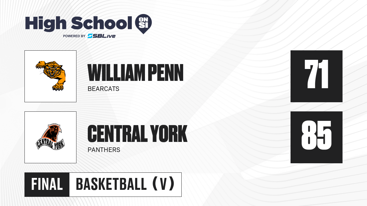 William Penn vs Central York Boys Basketball Feb 16, 2023