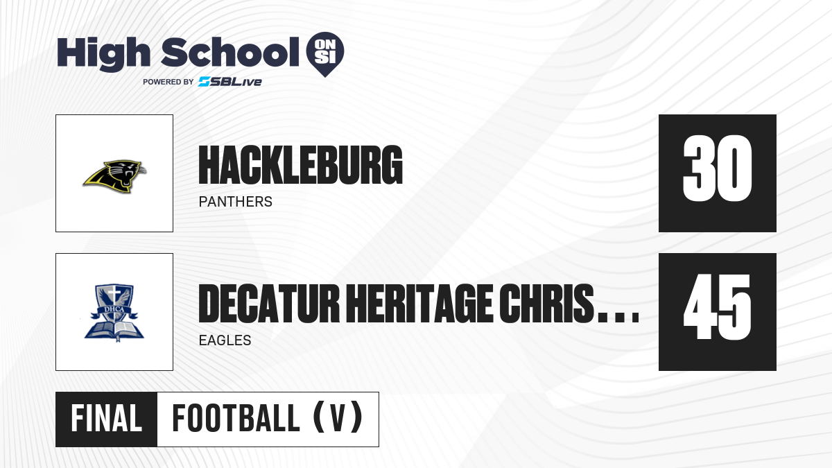 Decatur Heritage Christian Academy vs Hackleburg Football Oct 22