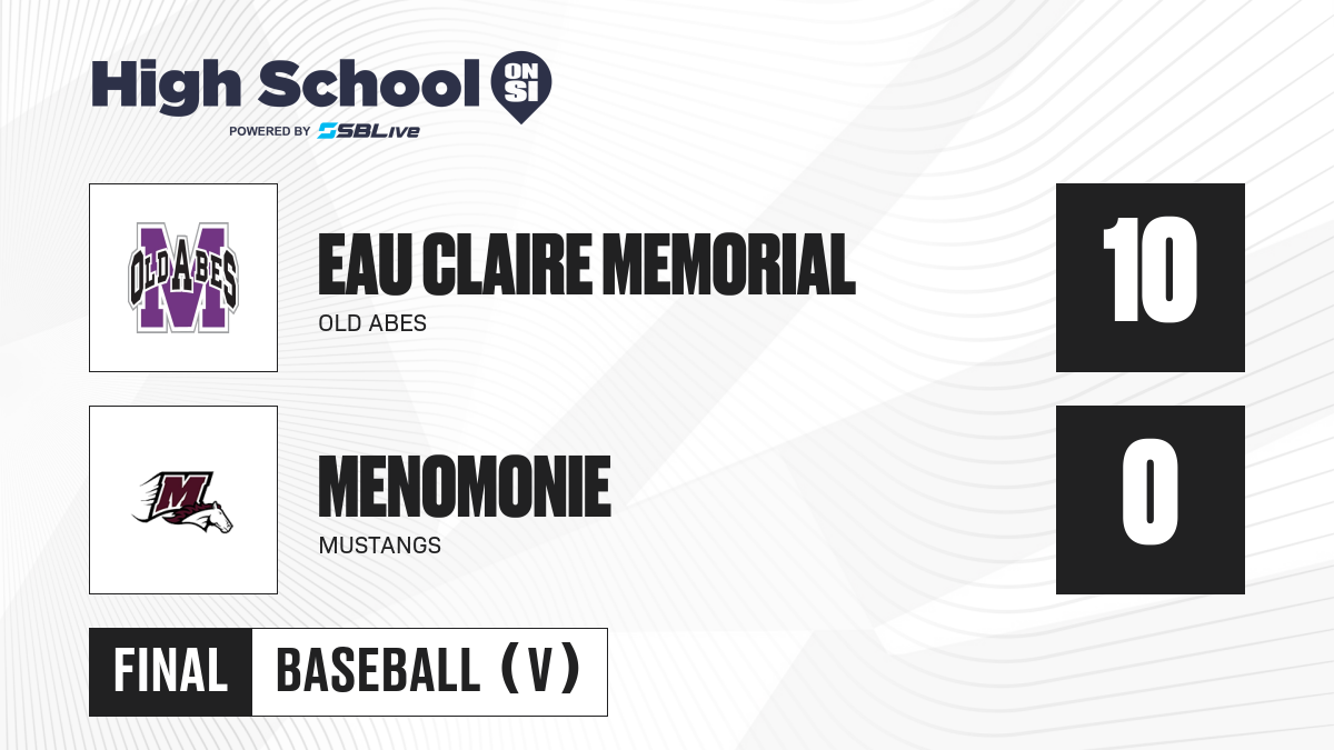 Menomonie vs Eau Claire Memorial Baseball May 26, 2021