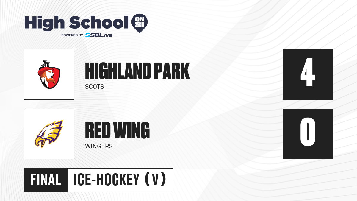 Red Wing Vs Highland Park Boys Ice Hockey - Nov 26, 2021 