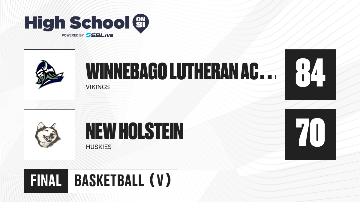 New Holstein vs Winnebago Lutheran Academy Boys Basketball Jan 10, 2022