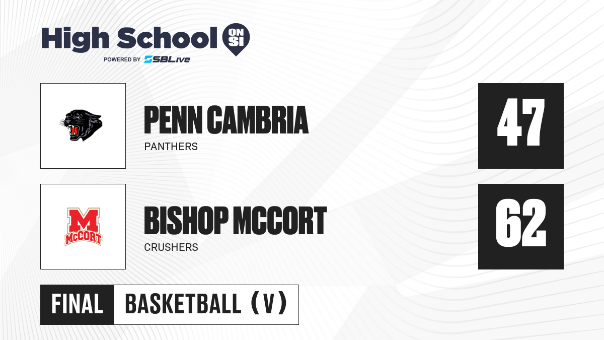 Bishop McCort vs Penn Cambria Girls Basketball - Jan 24, 2022 ...