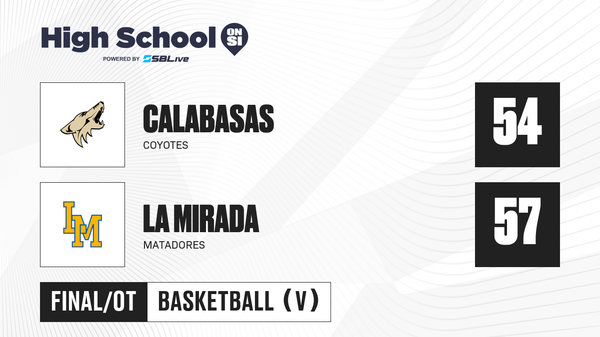 Calabasas vs La Mirada Boys Basketball Feb 18, 2022 High School On SI