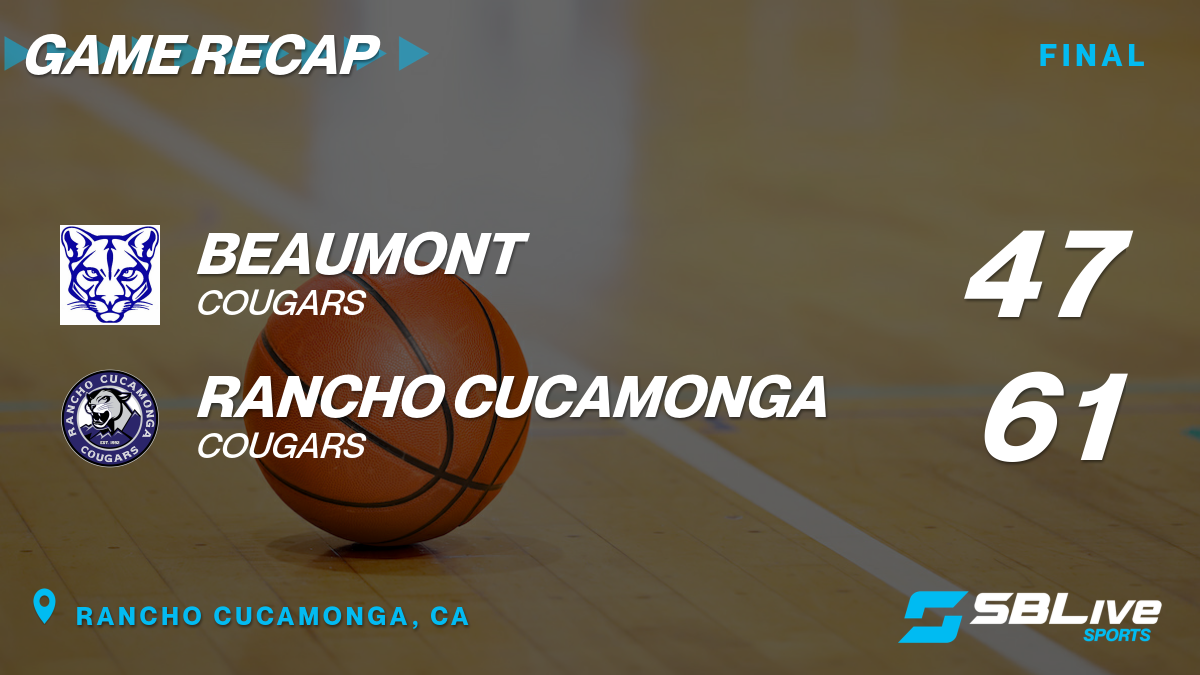 Rancho Cucamonga vs Beaumont Boys Basketball Nov 22 2022