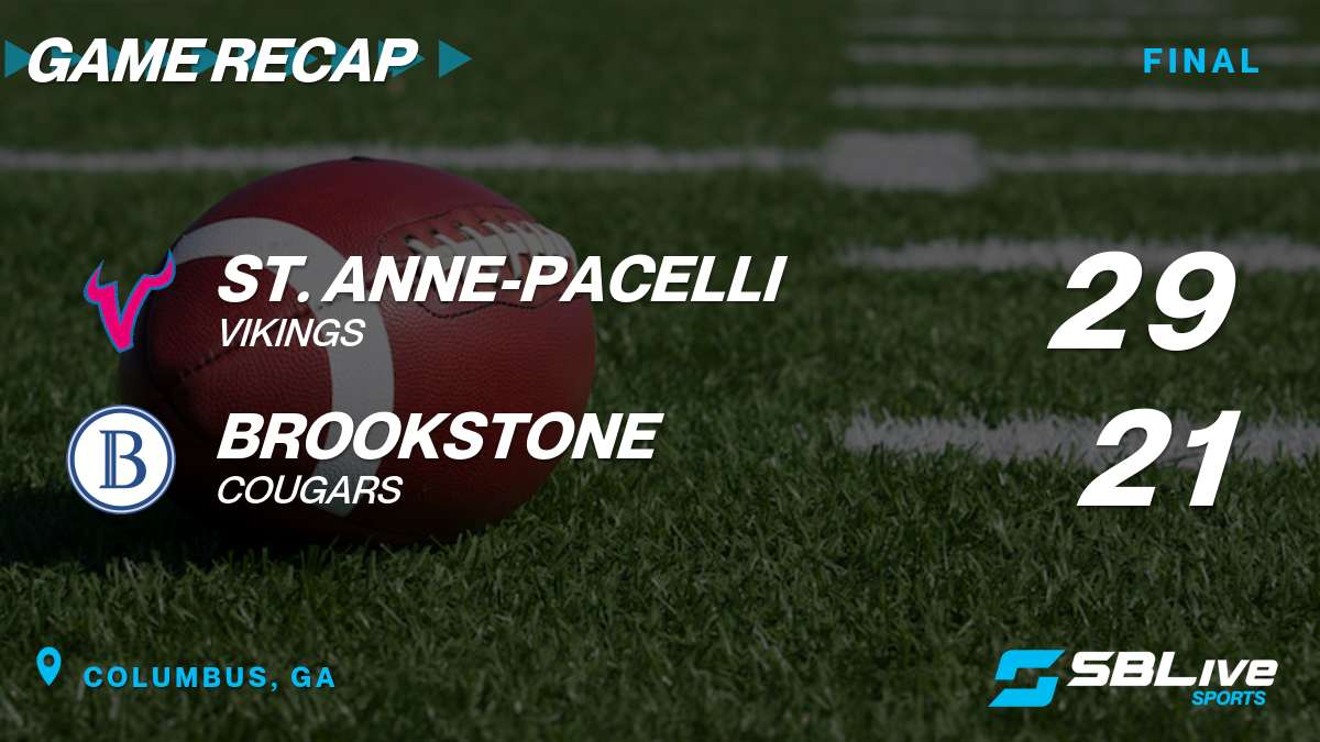 St. Anne Pacelli vs Brookstone Football Oct 7 2022