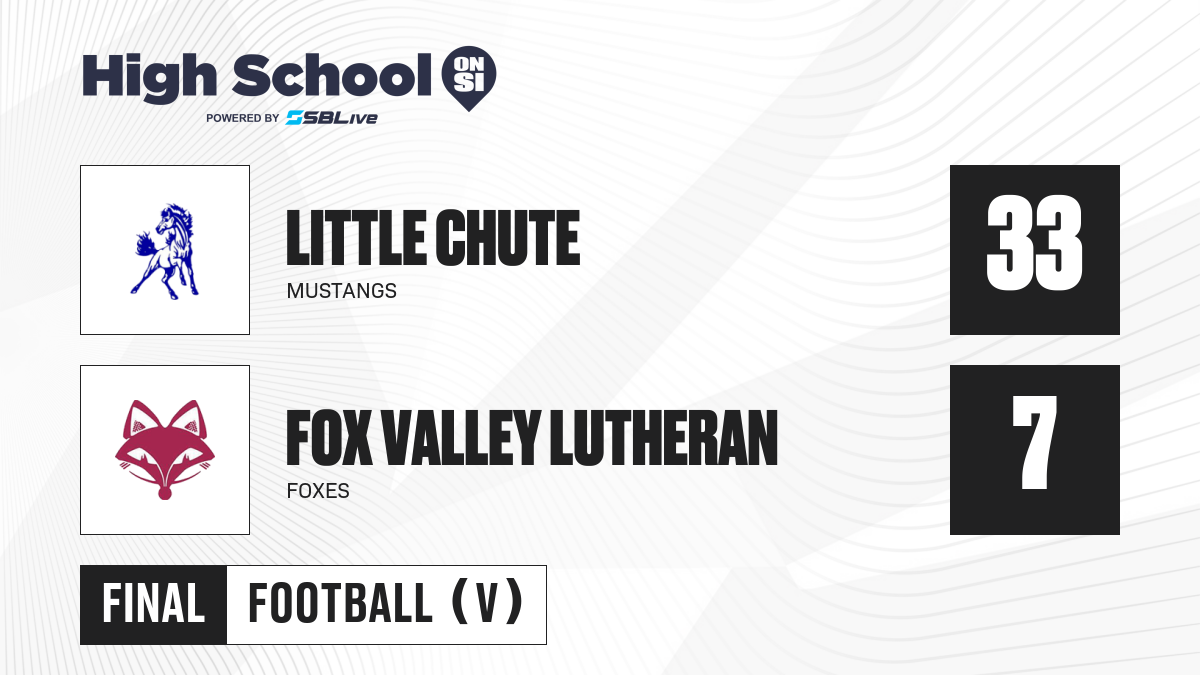 See football action as Little Chute hosts Fox Valley Lutheran