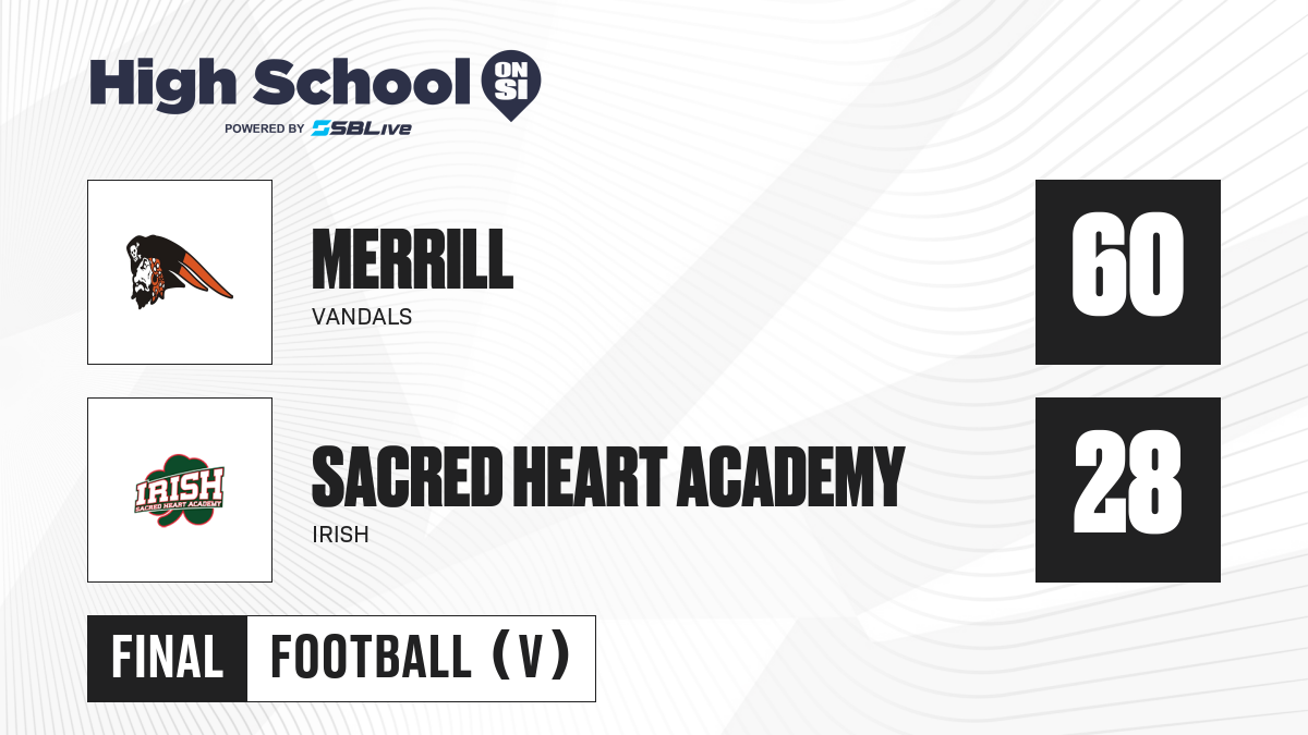 Merrill vs Sacred Heart Academy Football - Oct 7, 2022 - High School On SI