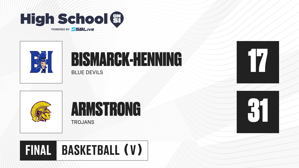 BismarckHenning vs Armstrong Girls Basketball Jan 9, 2023 High