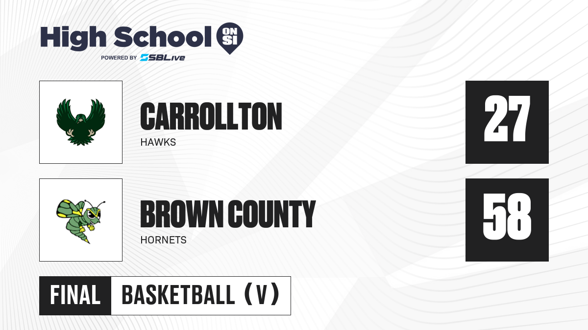 Carrollton vs Brown County Girls Basketball Dec 5, 2022 High School