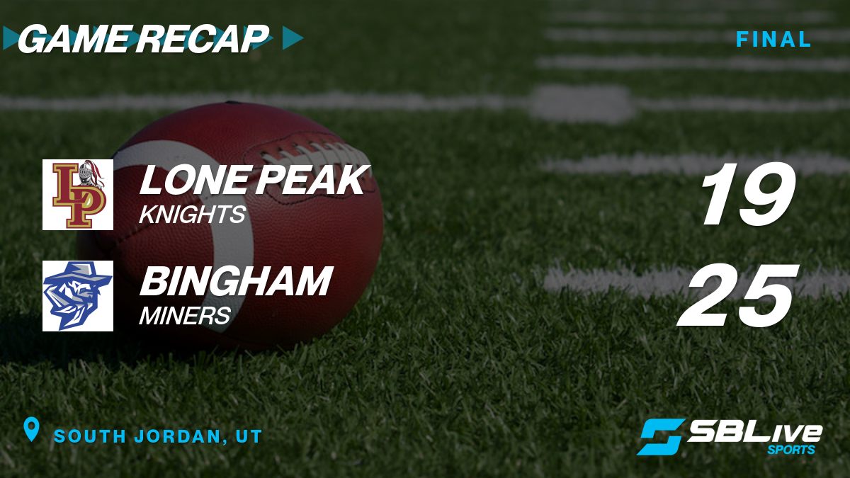 Lone Peak vs Bingham Football Nov 4, 2022