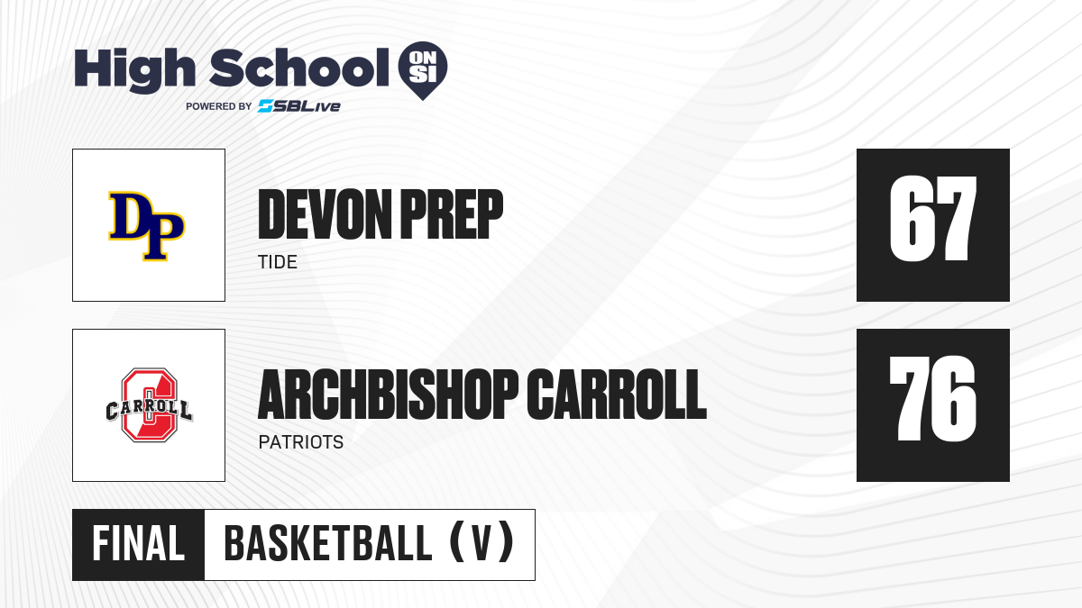 Devon Prep vs Archbishop Carroll Boys Basketball - Feb 3, 2023 ...