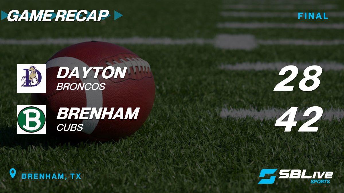 Dayton vs Brenham Football - Nov 11, 2022 