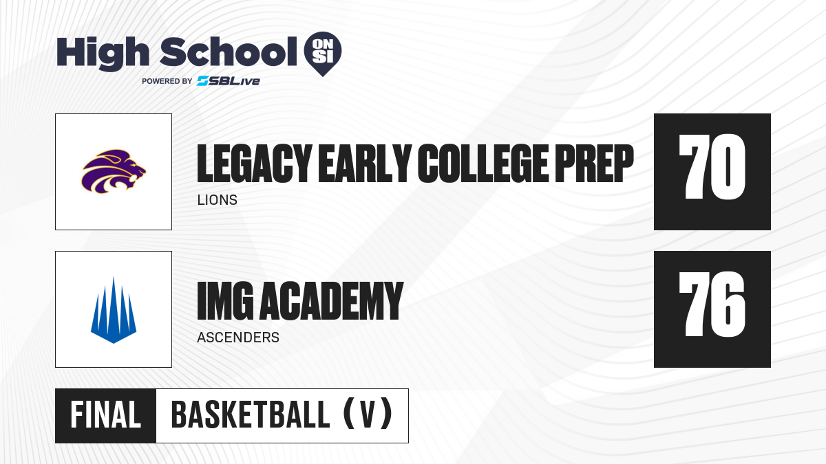 Legacy Early College Prep vs IMG Academy Boys Basketball Feb 3, 2023