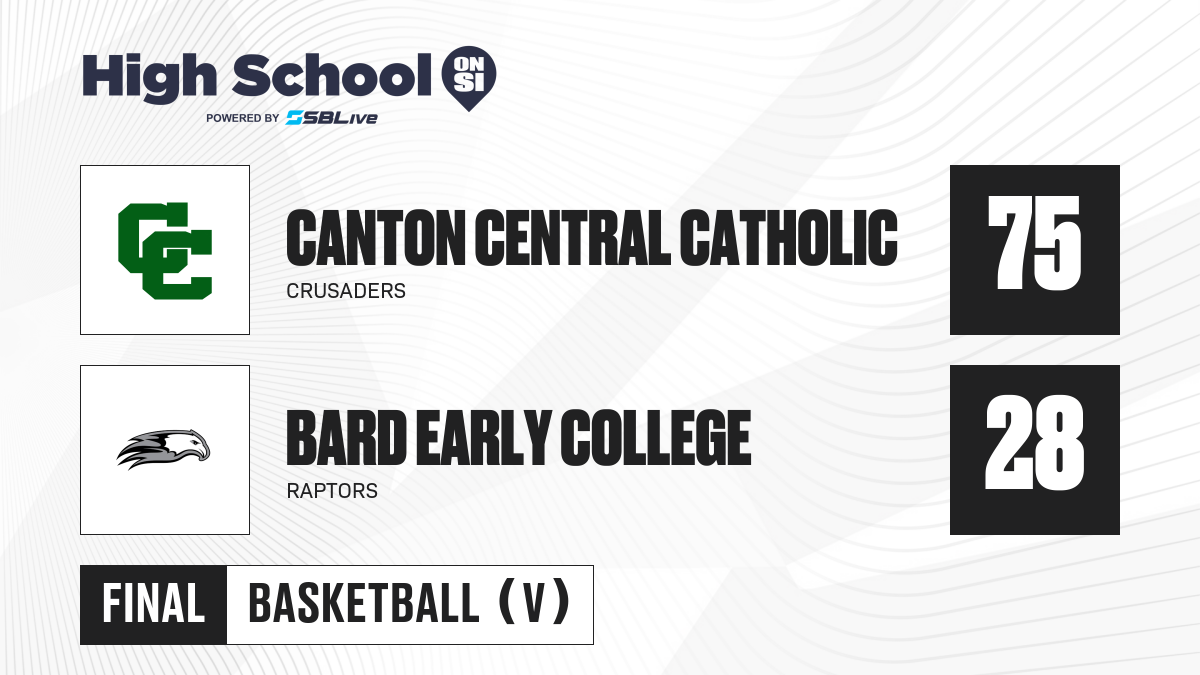 Canton Central Catholic vs Bard Early College Boys Basketball - Feb 21 ...