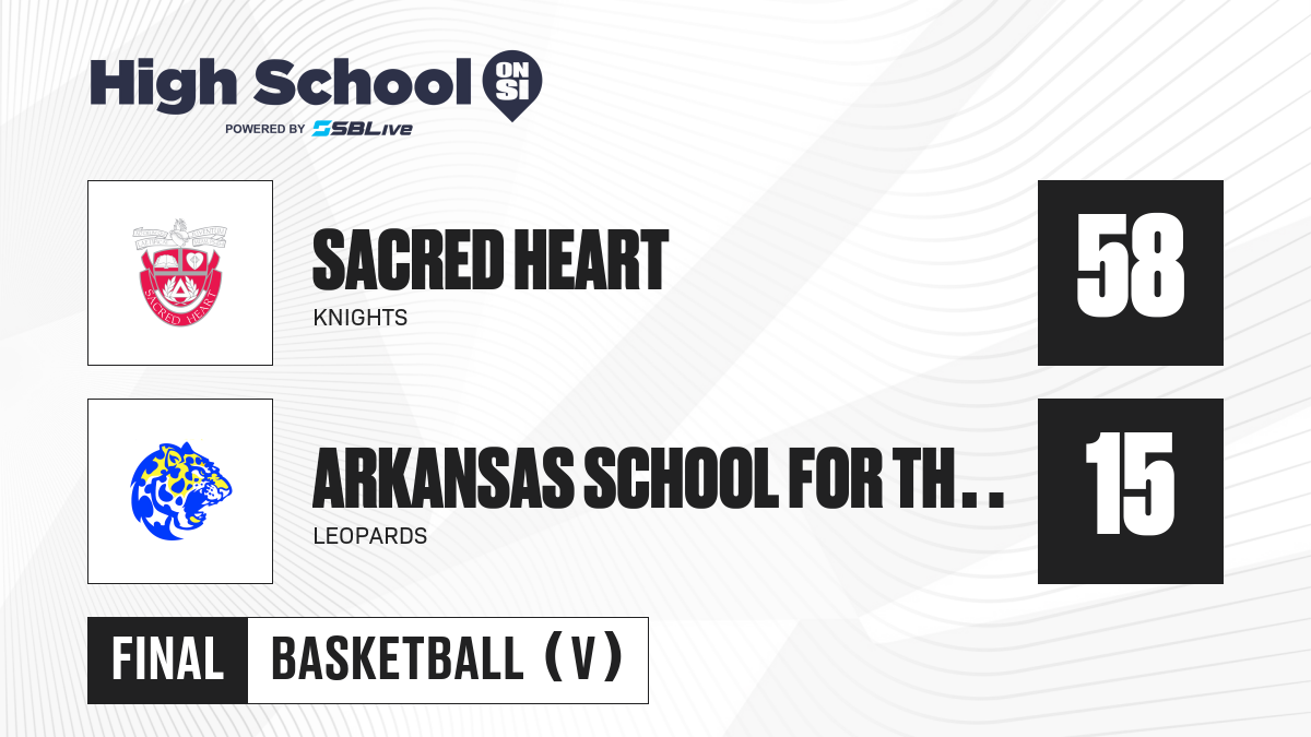Sacred Heart vs Arkansas School for the Deaf Girls Basketball Jan 24