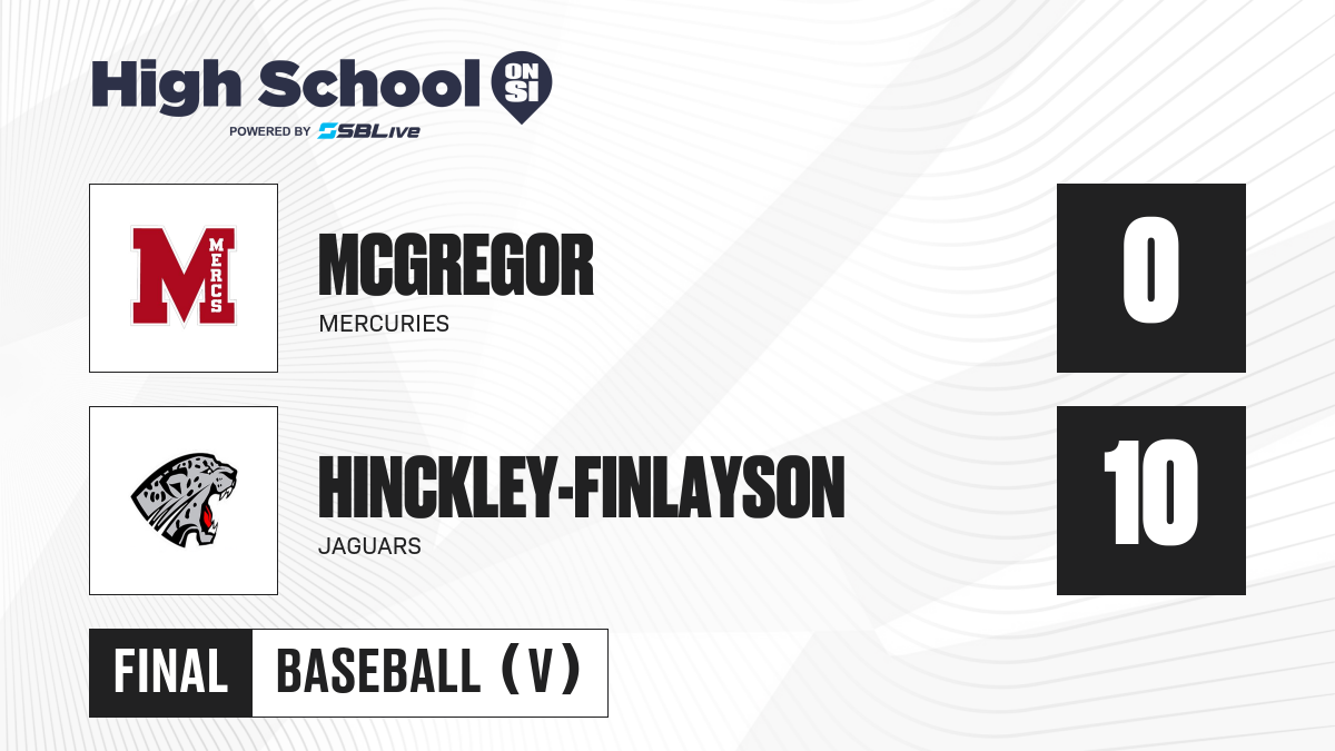 McGregor vs Hinckley-Finlayson Baseball - May 30, 2023 - scorebooklive.com