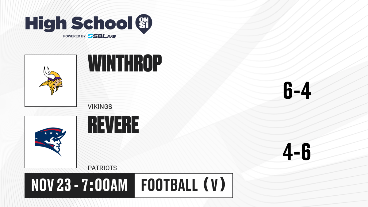 Revere vs Winthrop Football Nov 23, 2023