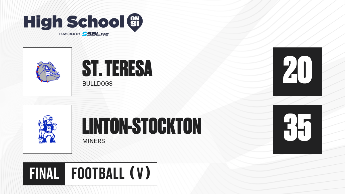 St. Teresa Vs Linton-Stockton Football - Aug 25, 2023 - Scorebooklive.com