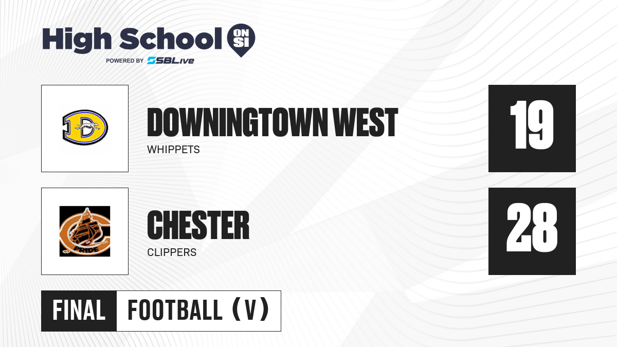 Downingtown West Vs Chester Football - Oct 14, 2023 - Scorebooklive.com