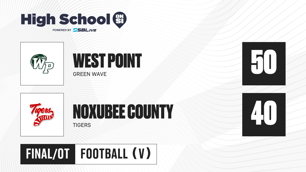 West Point vs Noxubee County Football - Sep 8, 2023 - High School On SI