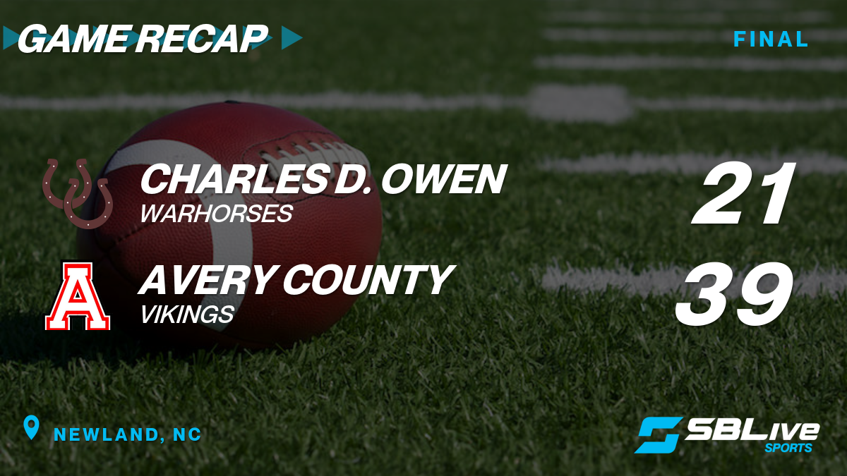 Charles D. Owen vs Avery County Football Oct 20 2023