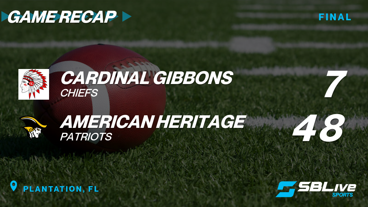 FHSAA football playoffs: American Heritage loses to Cardinal Gibbons