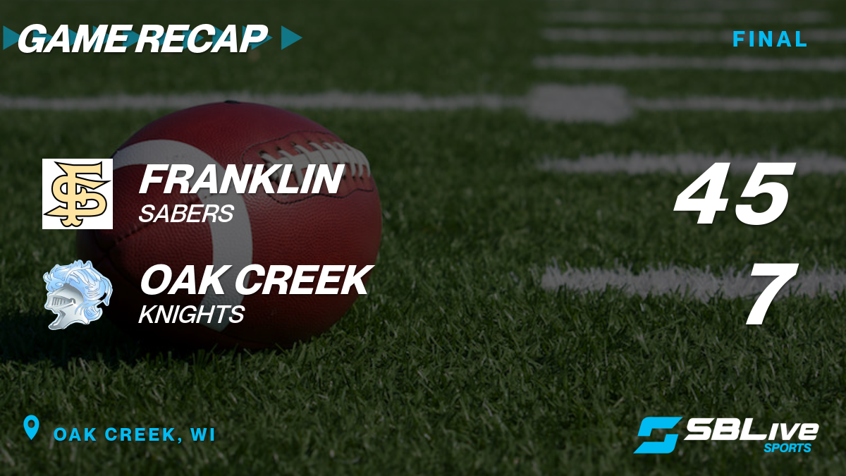 Franklin vs Oak Creek Football Oct 27, 2023