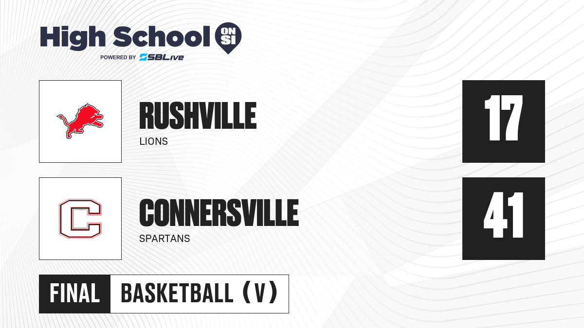 Rushville vs Connersville Boys Basketball - Dec 1, 2023 - scorebooklive.com