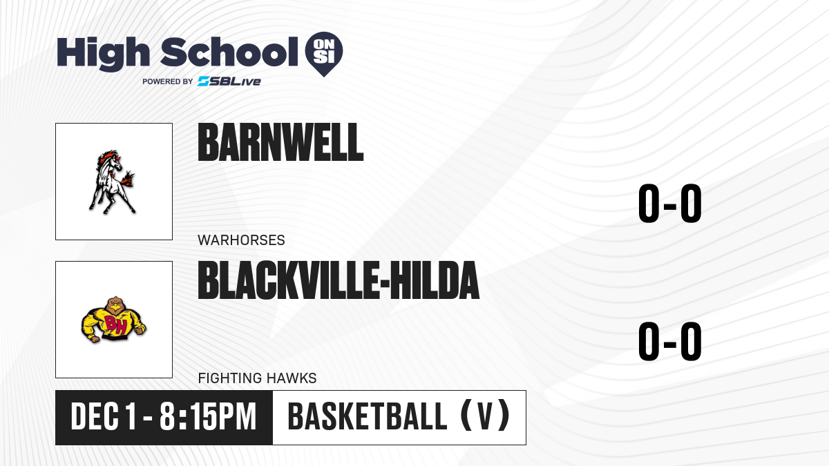 Barnwell vs Blackville-Hilda Boys Basketball - Dec 1, 2023 ...