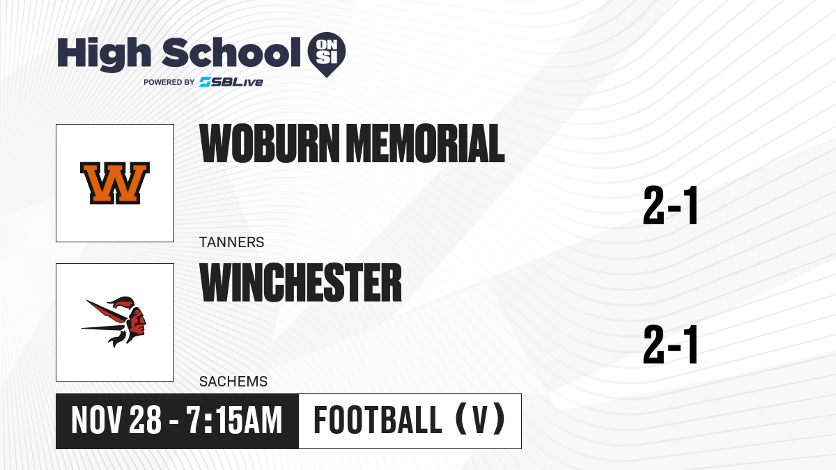 Woburn Memorial vs Winchester Football Nov 28, 2024