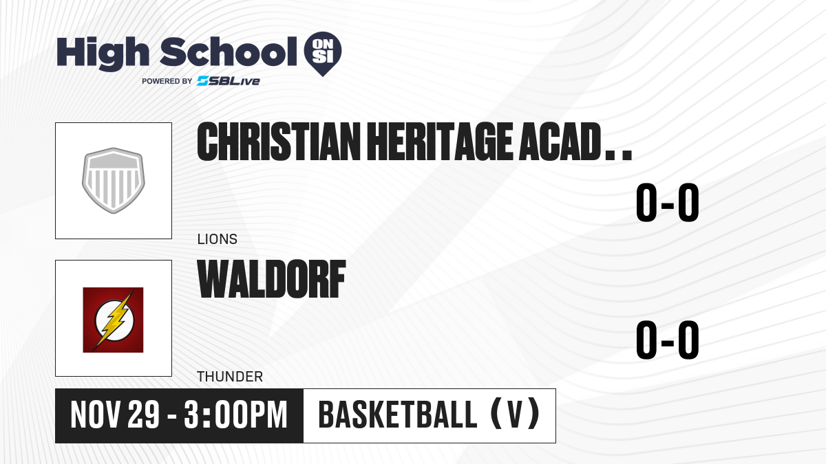 Christian Heritage Academy vs Waldorf Boys Basketball - Nov 29, 2023 ...