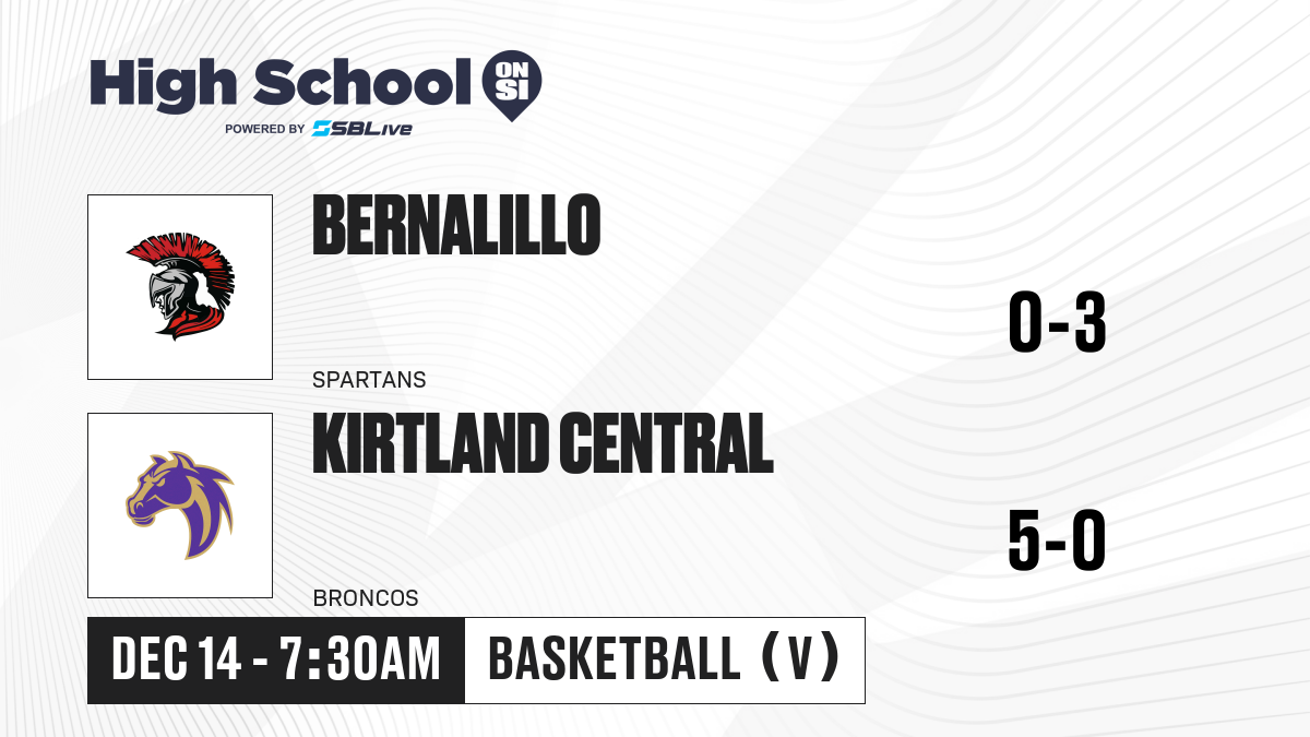 Bernalillo vs Kirtland Central Girls Basketball - Dec 14, 2023 ...