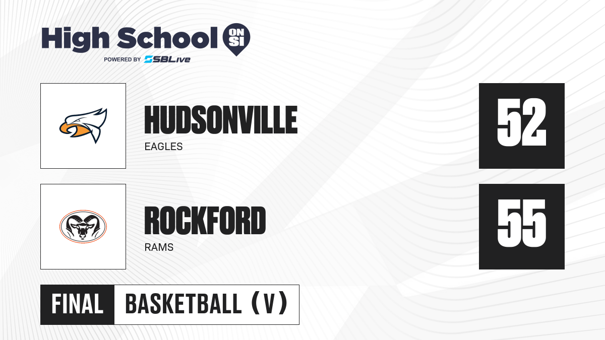 Hudsonville vs Rockford Boys Basketball - Jan 16, 2024 - scorebooklive.com