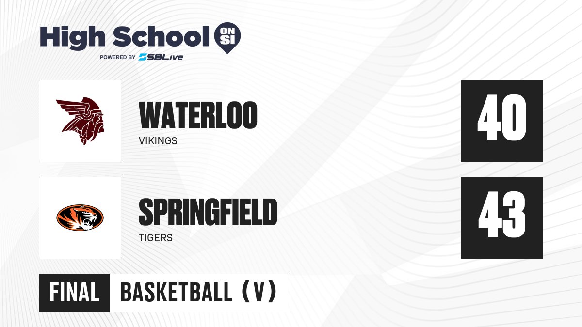 Waterloo vs Springfield Boys Basketball - Jan 12, 2024 - scorebooklive.com