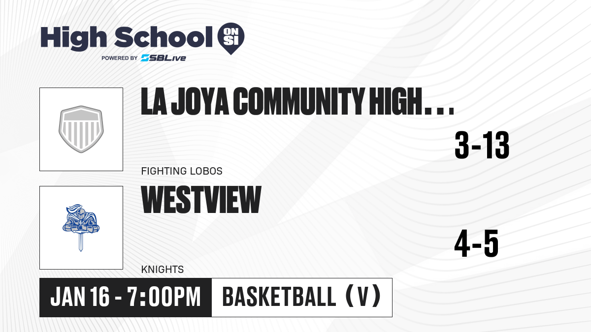 La Joya Community High School vs Westview Boys Basketball - Jan 16 ...