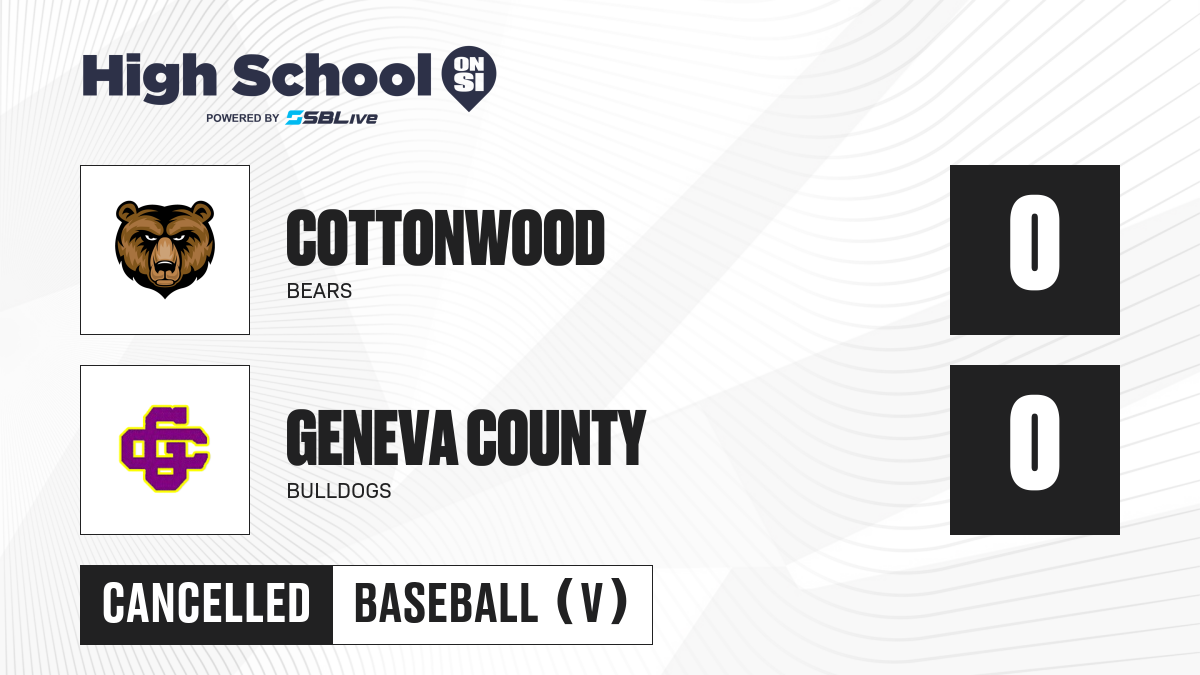 Cottonwood Vs Geneva County Baseball - Apr 13, 2024 - Scorebooklive.com