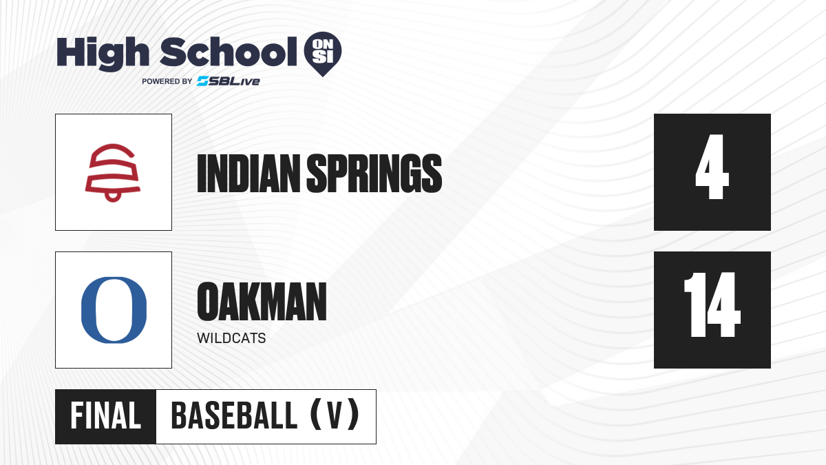 Indian Springs vs Oakman Baseball Apr 12, 2024