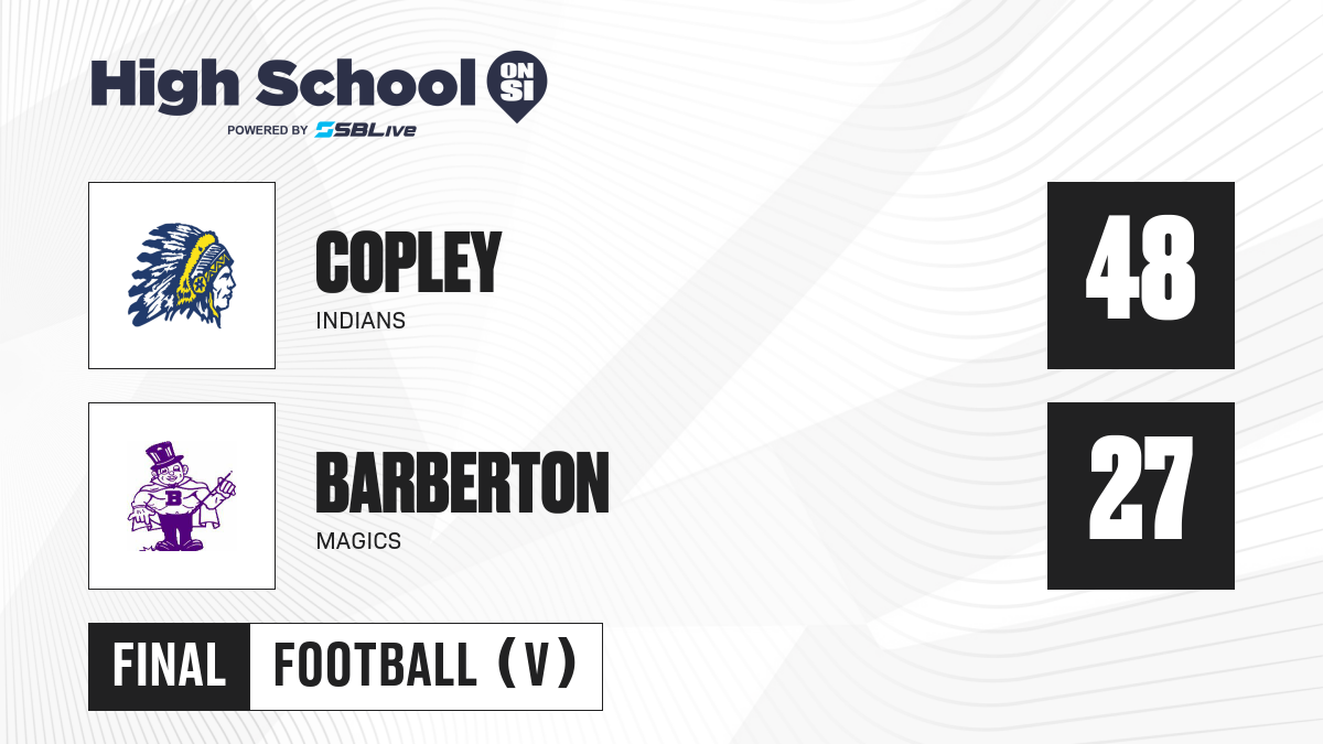 Copley vs Barberton Football Oct 10, 2024 High School On SI