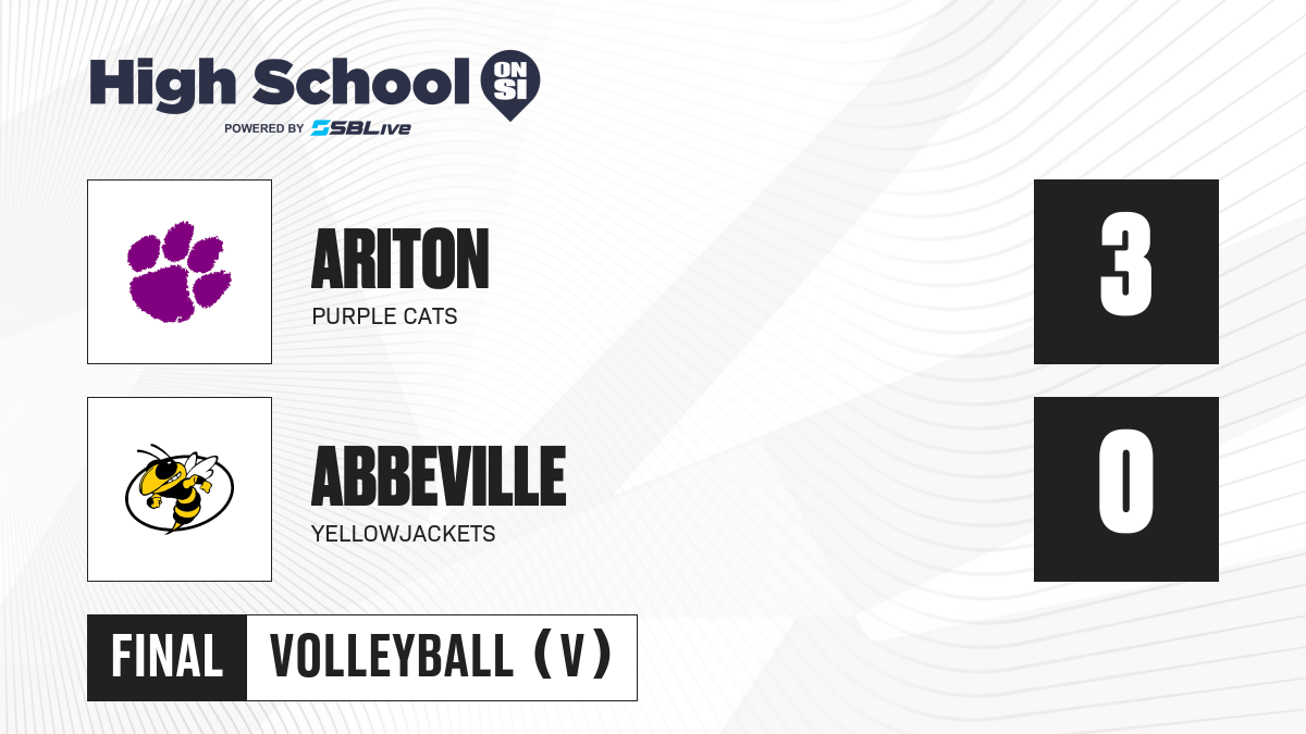 Ariton vs Abbeville Girls Volleyball Oct 17, 2024 High School On SI