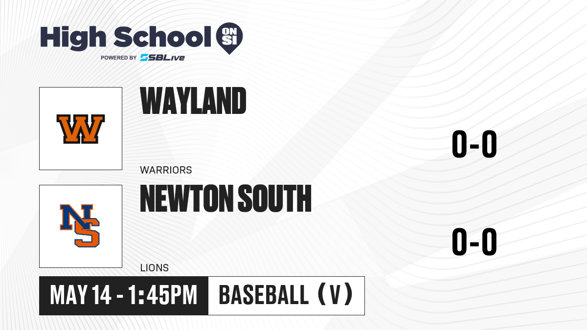 Wayland Vs Newton South Baseball May 14 2025 High School On Si